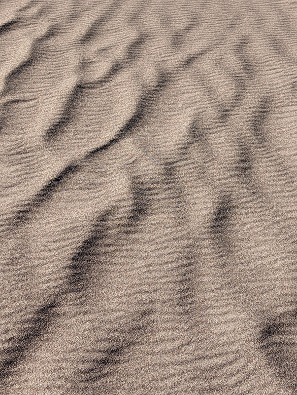 The flat area in front of the Dunes has many different textures