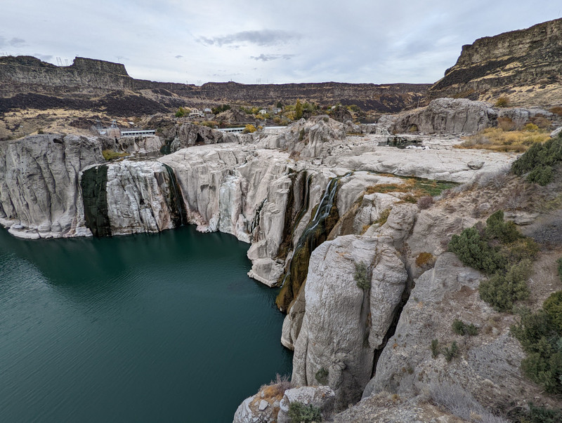 Our next stop was Shoshone Falls, which was terribly low on water.