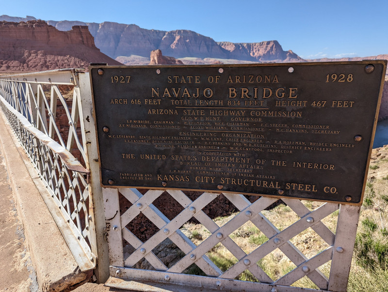 Our next stop was the Navajo Bridge.