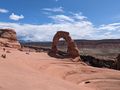 we rounded a corner to see Delicate Arch right in front of us.