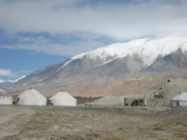 Yurts at Karakuli Lake