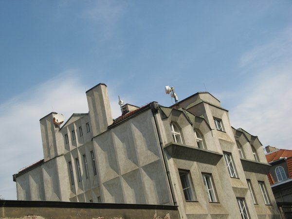 Cubist House beneath Vysehrad