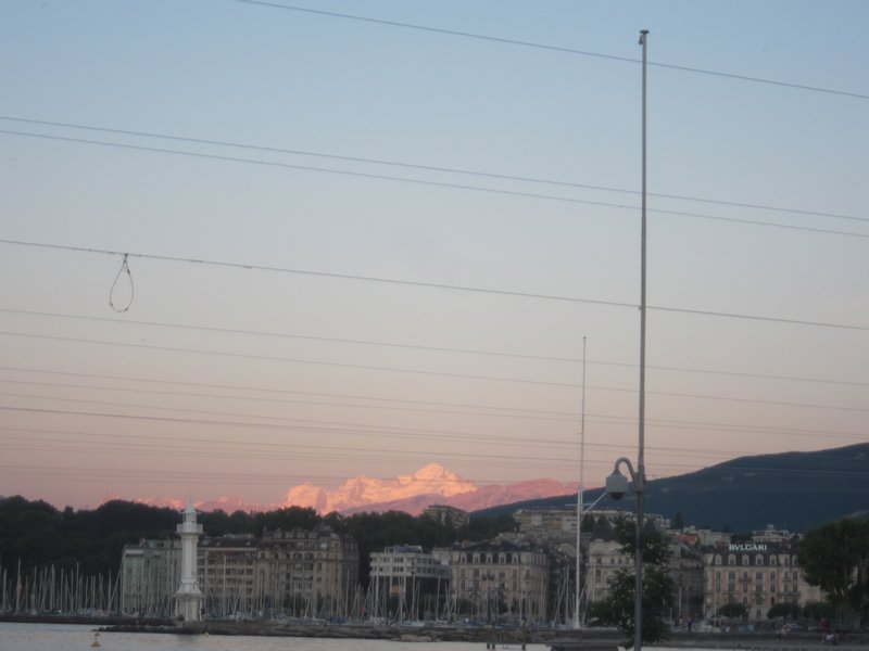 Mont Blanc in Pink