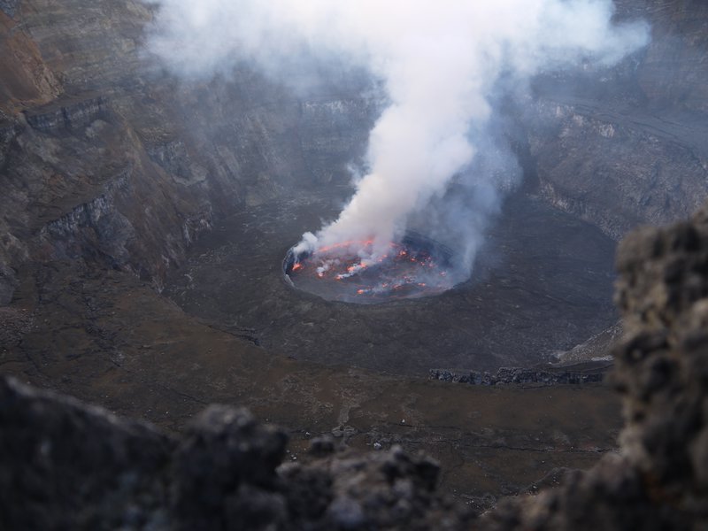 I took about a million photos of the crater.