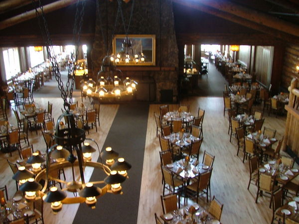 The Dining Room at Yellowstone Lodge