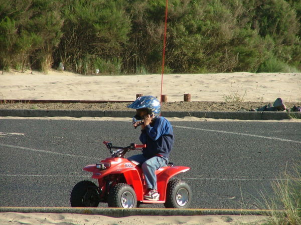 Here is the smallest dune buggy on the dunes 