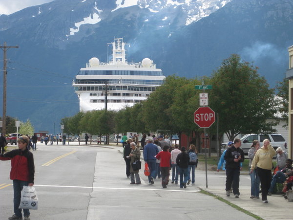  A View of One of the Cruise Ships