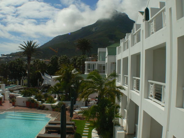 View of Cape town from hotel