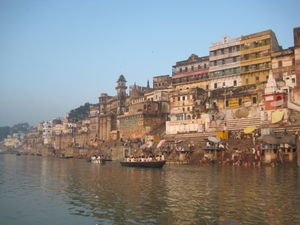 Ghats (steps) on the Ganges