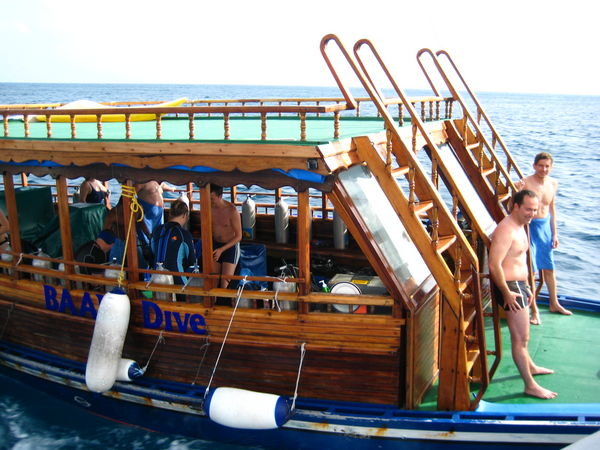 Dhony returning from dive