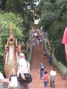 Going up to Wat (temple) Suthep-Pui- Chang Mai