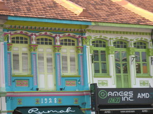 Colourful shophouses