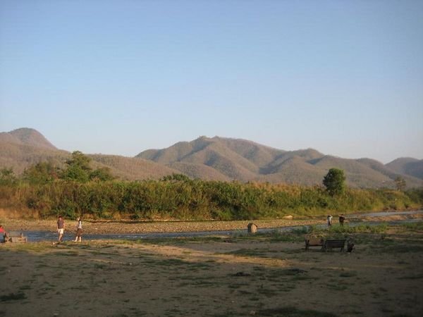 Mountains and river of Pai