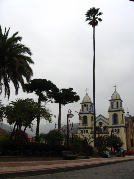 Gualeceo's main plaza