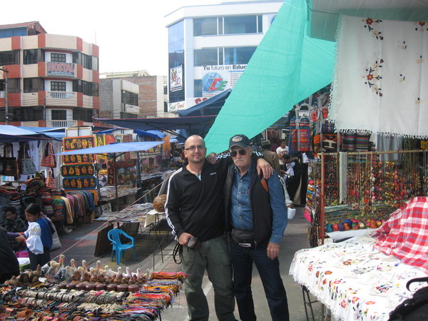 Dad and I in Otavalo