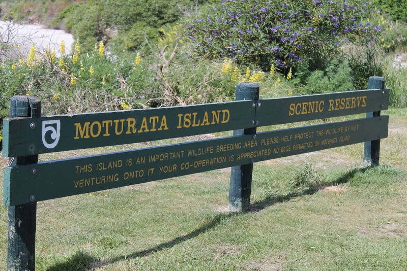 Moturata Island Sign