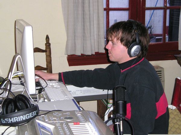Andy learns Pro Tools, our primary recording tool