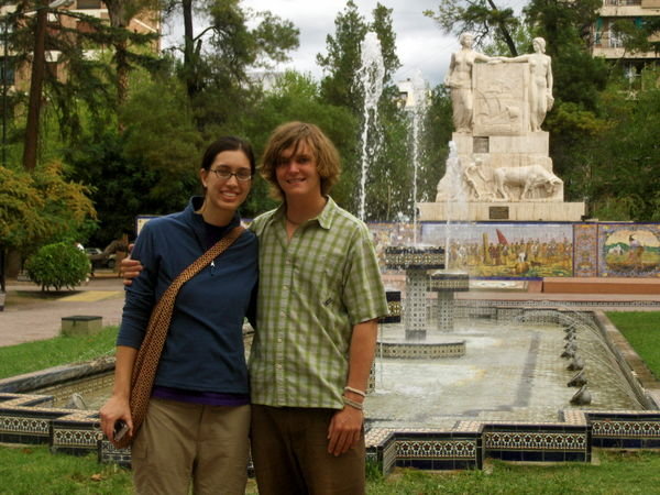 Rene and Will at the Parque San Martin