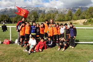 Sam With Gabriel's Futbol Team