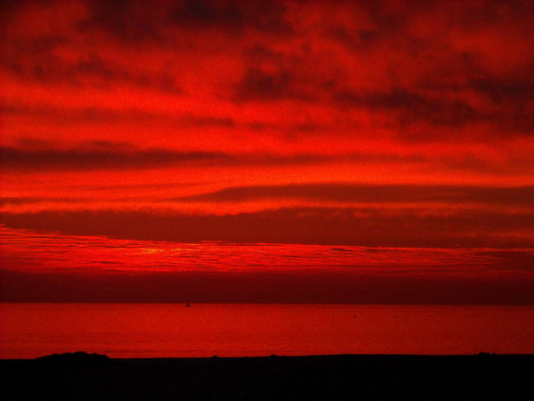 Pacific Sunset At Bahia Inglesa