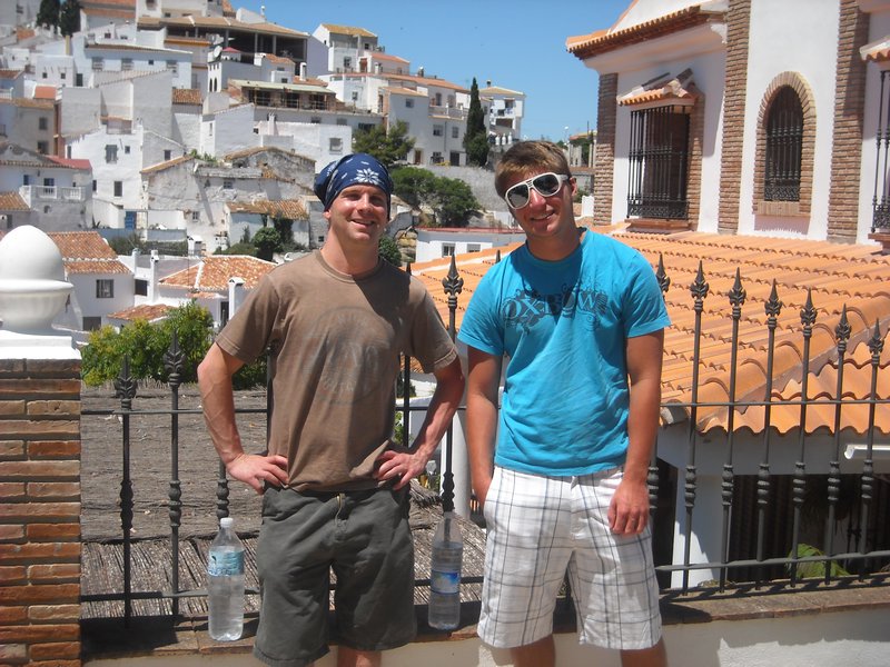 Andy and Hunter in Comares