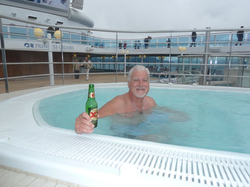 A Cold One in the Hot Tub