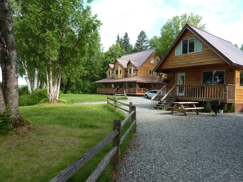 View of Cabins and Main Lodge