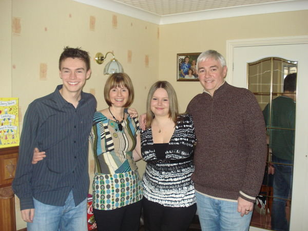 Gareth, Mum, Me and Dad