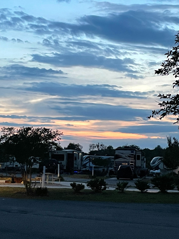 Sunset at Creek Fire RV Park