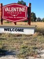 Valentine, Nebraska is the town near Merrit Reservoir. 