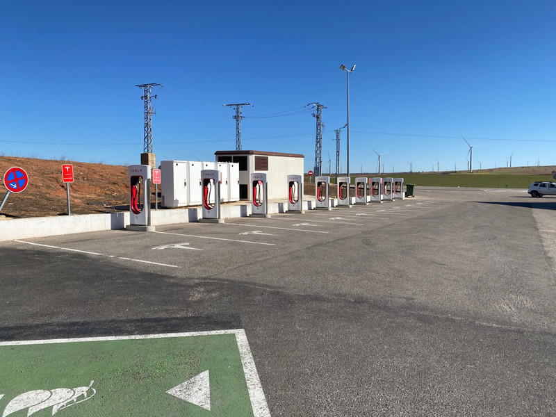 Tesla Chargers at Honrubio