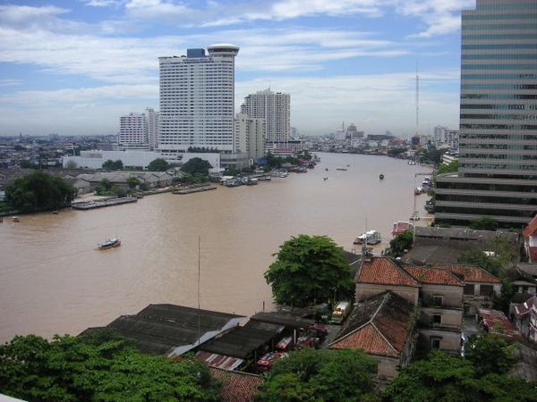 View of Chao Phraya River from room