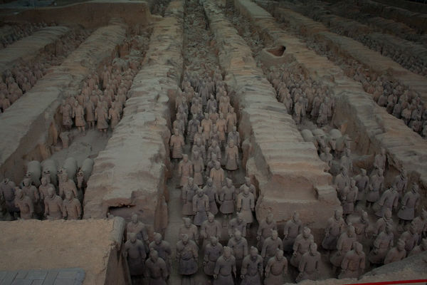 Honderden terracotta krijgers