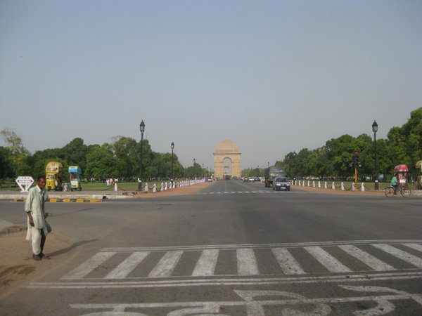 Delhi- outside the parliment square