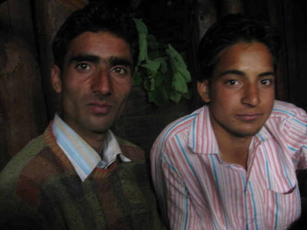 Mustafa and his brother- the owners of the crippled cow