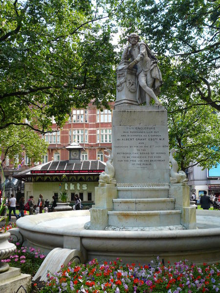 Leicester Square, with Tkts booth in background