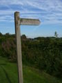 Public Footpath Signpost on Arthur's Stone
