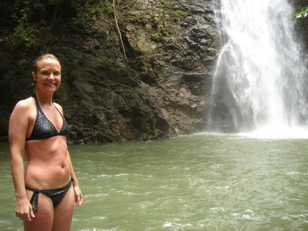 At the waterfall
