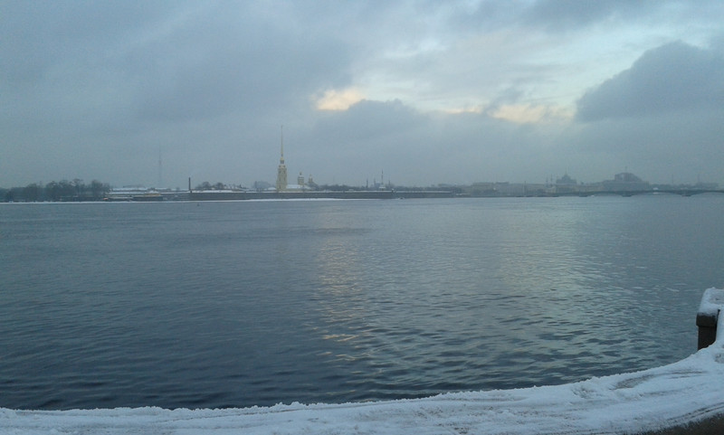 La Neva e sullo sfondo la fortezza