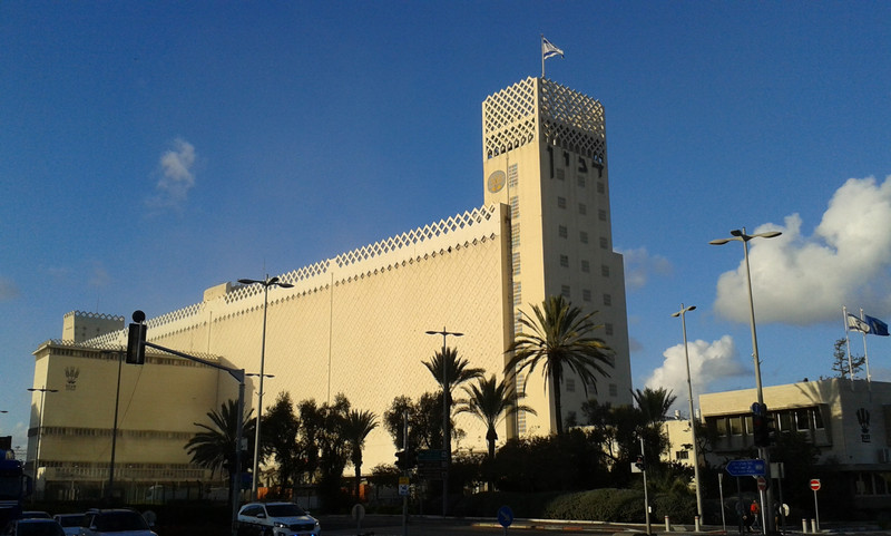 Haifa: silo del grano al porto