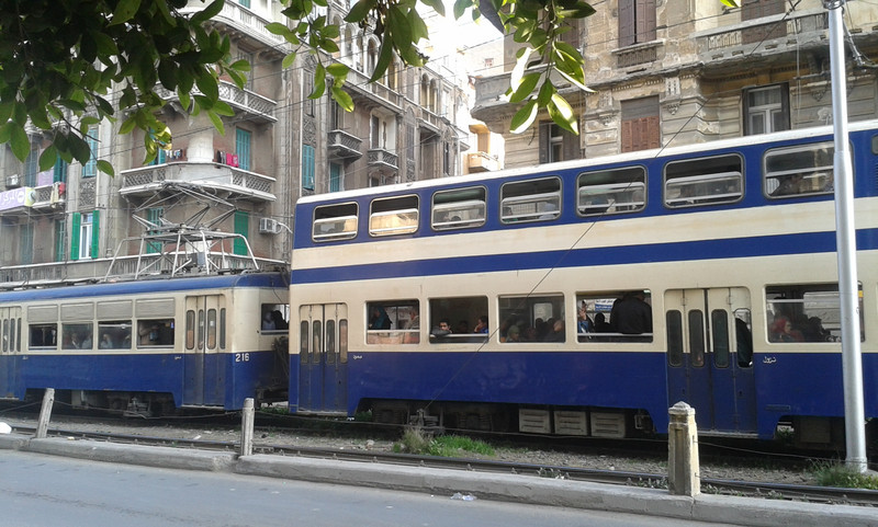 Alessandria: vecchi tram a due piani