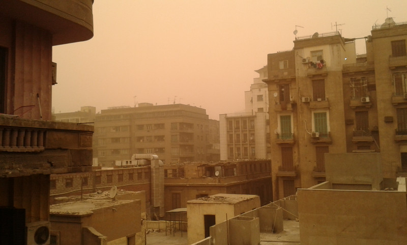Cairo: tempesta di sabbia