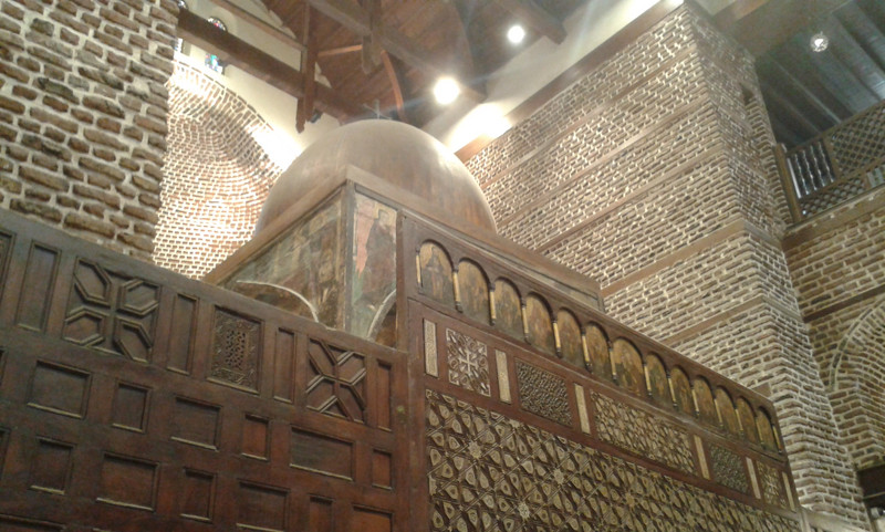 Cairo: l'interno di una chiesa copta