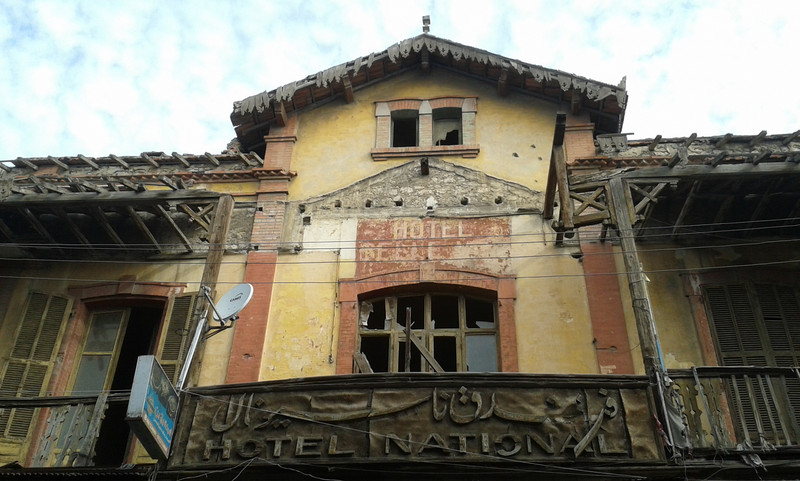 Port Said: Hotel "Bellevue, poi "National", oggi un rudere