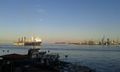Port Said: nave all'imbocco del canale di Suez