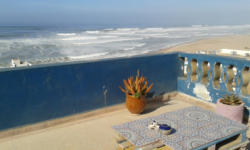 Sidi Ifni: terrazza con vista sull'oceano
