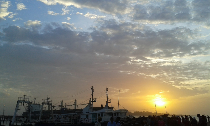 In partenza dal porto di Bissau
