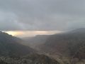 Wadi Dana con nuvole