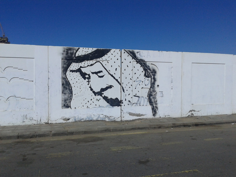 Il murale di re Abdullah sulla Corniche di Jeddah