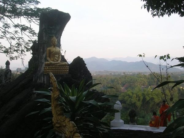 Luang Prabang: la citta' vista dalla collina Phousi